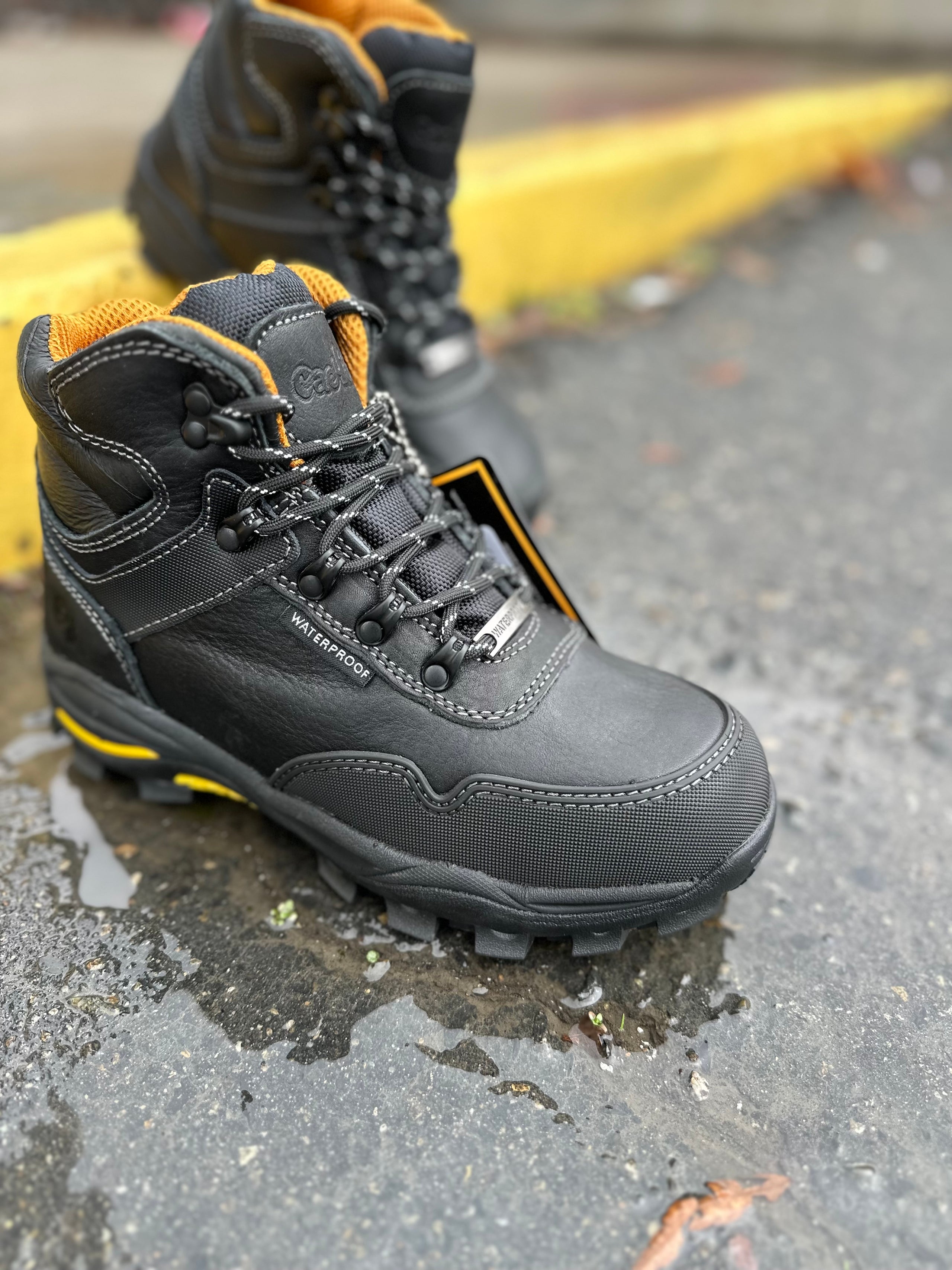 WATERPROOF WORK On line BOOT BOTAS DE TRABAJO RESITENTES AL AGUA WP625 BLACK